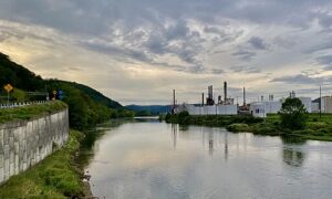 Allegheny River at United Refining Company in Warren, PA.